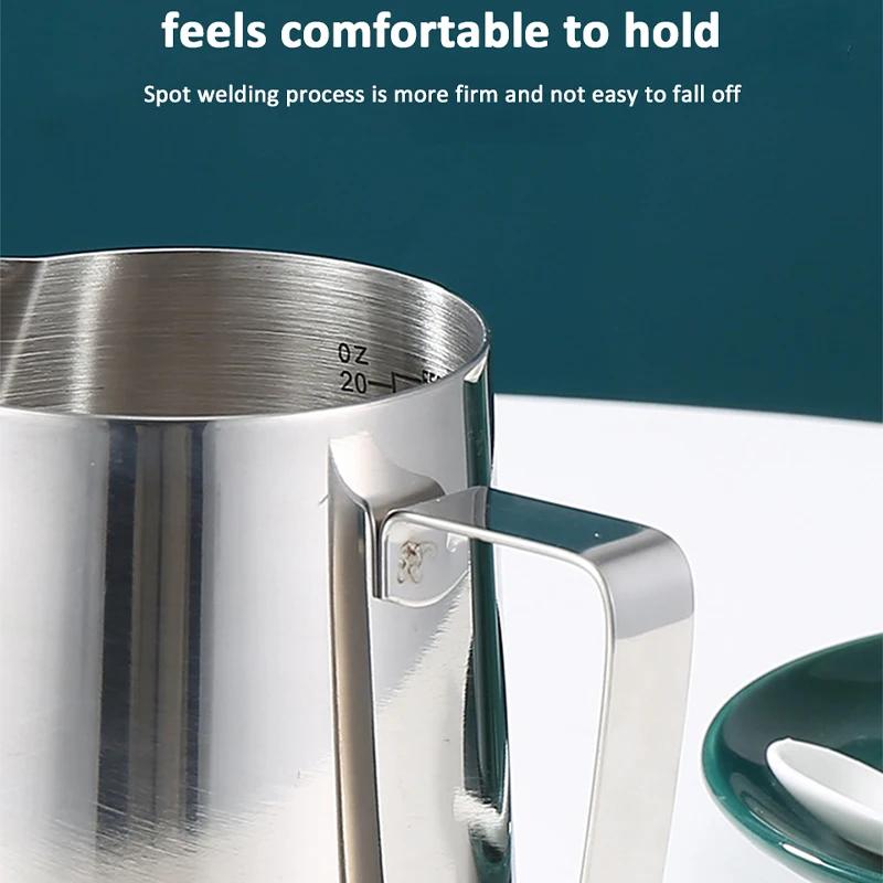 Top Quality Coffee Milk Frothing Jug Latte Art Milk Frother Pitcher Stainless Steel Measurement Jug Espresso Barista Tool Coffee