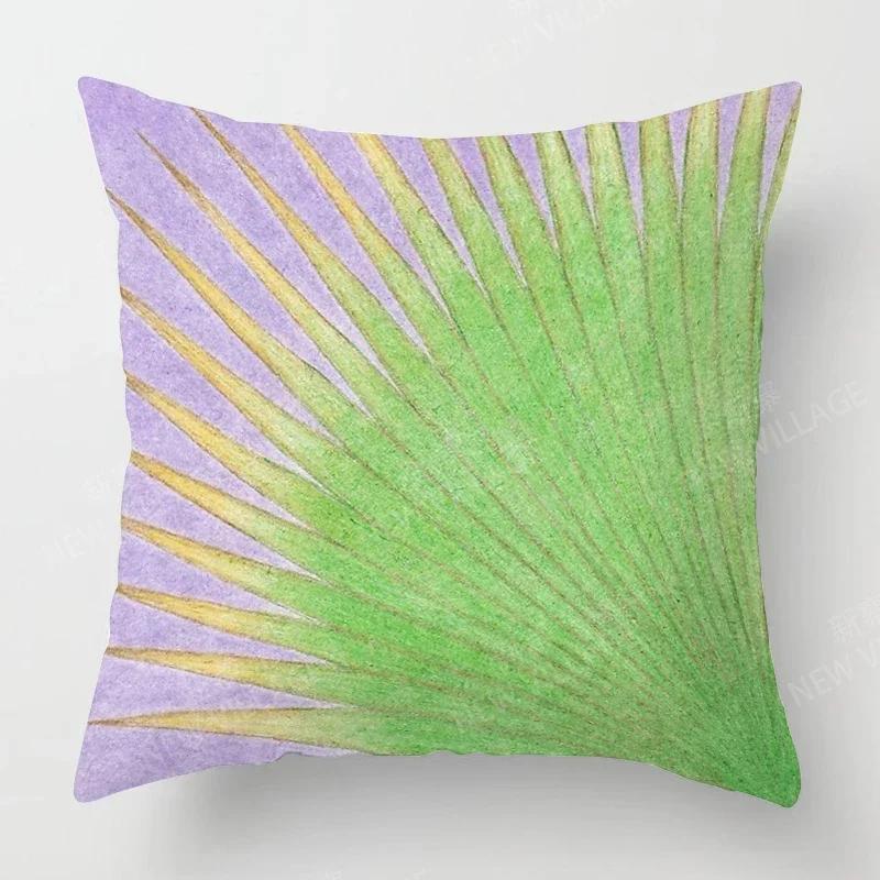 

Скандинавский Осенний Домашний Декор Осенняя Наволочка Подушка для Дивана Современный Лист Растение Зеленый 30x30cm бежевый