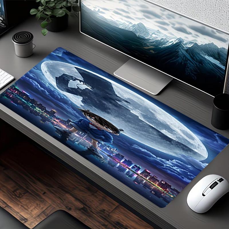 Detective Conan Print Mouse Pad, for Keyboard Pad Laptop PC Mat for Office Home Use, Desk Decor, Perfect Birthday Gift for Gamers