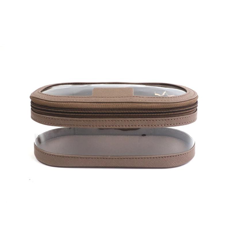 Makeup Bag Woman PU Leather Cosmetic Bags Large Capacity Transparent Washroom Bag Portable Travel Waterproof Mmakeup Box Storage Bag