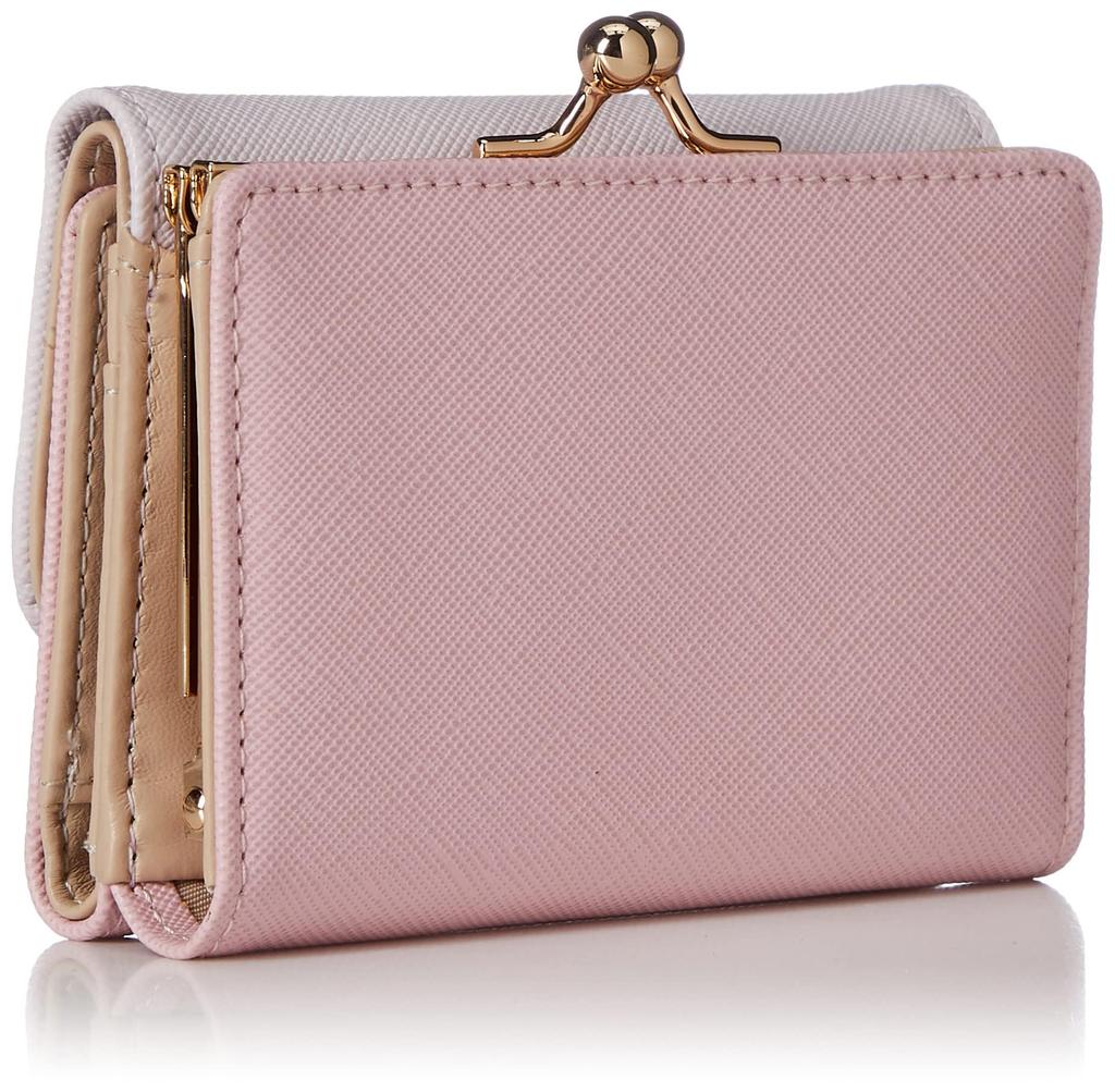 Wallet with Clasp for Women and My Melody [Sanrio] Tri-fold Closure, Two-tone, SR12, Girls,