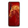 Soft TPU Case For Realme C67 C63 C55 C53 C25 C21 10 11 12 13 GT 2 3 5 Pro Plus 5G Shockproof Phone Cover Cartoon New Year Horse