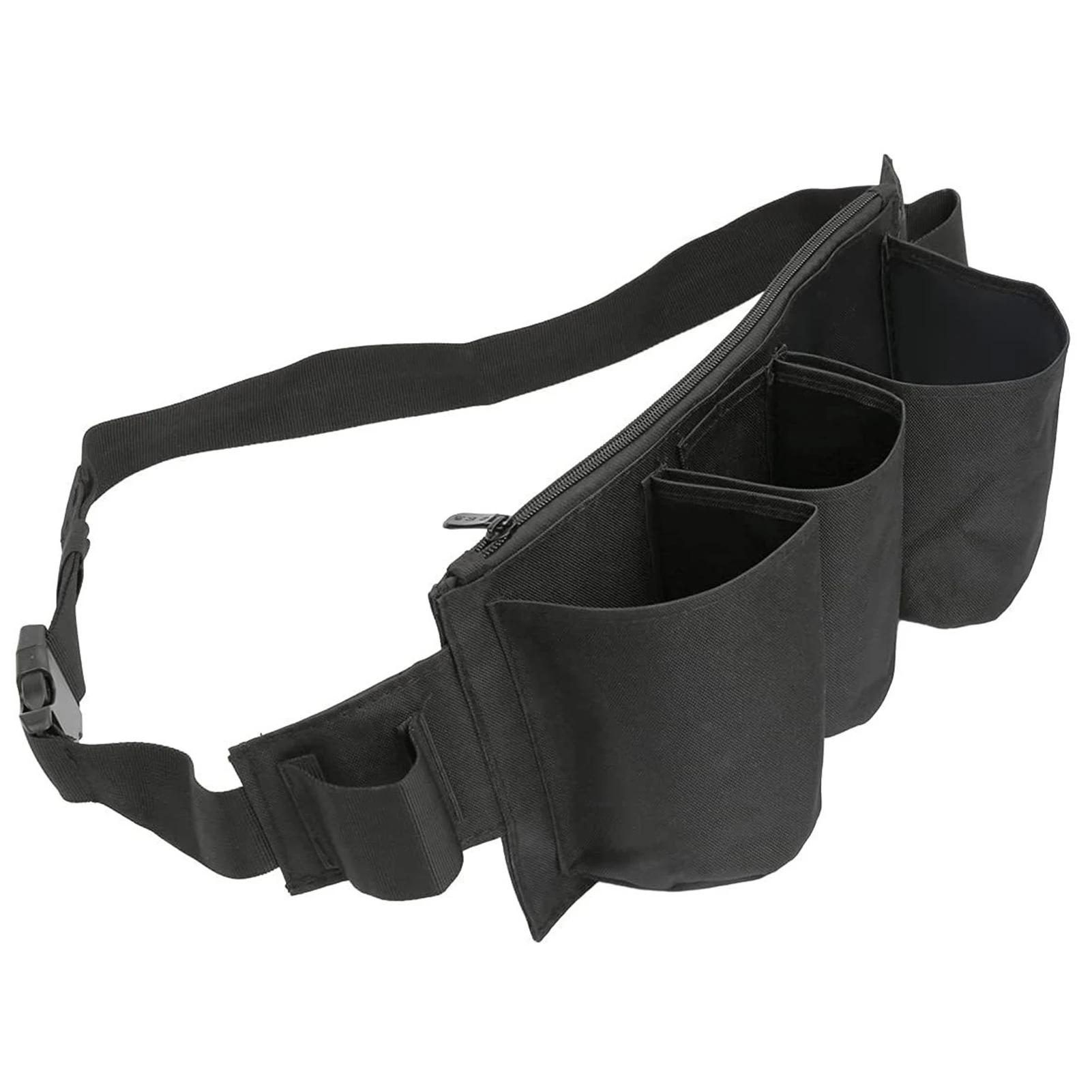 

Janitorial Custodial Waist Tools Bag Zipper Seal Buckle Design Tool Pouch for Professional Cleaning Garden Supply Belt белый