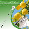 Fruit Picker Pole Fruit Picker Pole With Basket Ergonomic Gadget Professional Equipment Catcher For Picking Harvesting