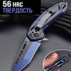 Folding Knife Stainless Steel Sharp Blade Cool Flip Open EDC Knife with Clip Suitable for Outdoor Camping and Hiking
