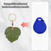 PU Leather Access Card Protective Sleeve High Quality Useful  Leaf Shape Keychain Access Card Cover For Airtag
