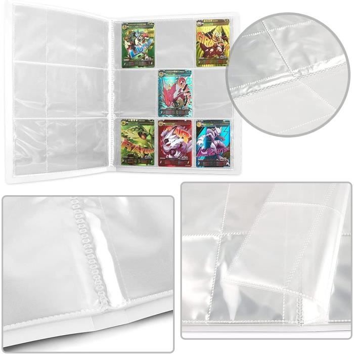 Binder Card Holder Portfolio - Pokémon - 24 Sheets - 432 Cards - Black Plastic
