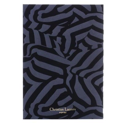 Christian Lacroix Riviera Workbook (Black Flock) (B5)