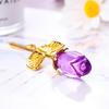 Crystal and Metal Rose Ornaments for Weddings and Valentine's Day Gifts