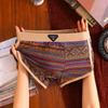 Ethnic Style Antibacterial Cotton Men's Boxer Briefs - New 2025 Design