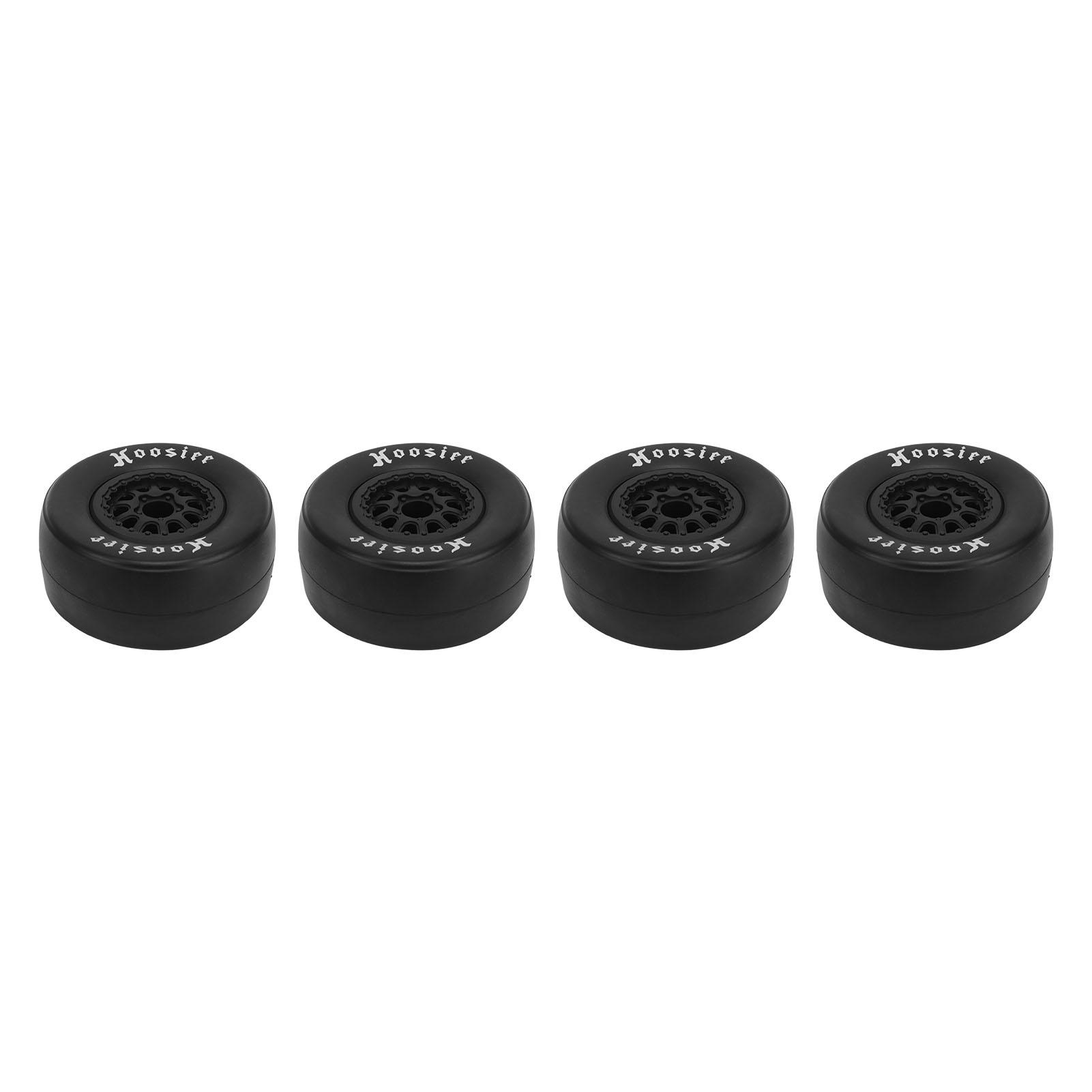 

4Pcs 1/10 Scale RC Car Tires Rubber Tires Plastic Wheel Hubs for 1/10 Off Road Remote Control Car