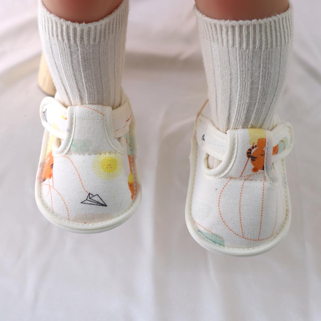 Newborn 2024Spring New Soft Sole Baby Shoes Prewalker Flat Soles Baby Cloth Shoes Fashionable Cute Single Shoes Flats Kids Shoes