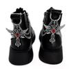 1pc Titanium Steel Shoe Chain Metal Entagram Pendant Women Shoes Decoration Accessories Boots Shoe Party Diy Jewelry