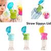 Flip Top Lid Straw Bottle Cap Reusable Straw Beverage Bottle Cap  Daily Drinking Use