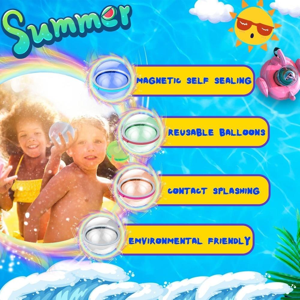 12 Pcs Globos De Agua Reutilizables, Llenado Rápido 12pcs S | Cuotas sin interés