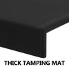 Non Slip Black Silicone Coffee Tamper Mat Corner Design Thick Espresso Tamp Station Mat for Coffee Machine Countertops