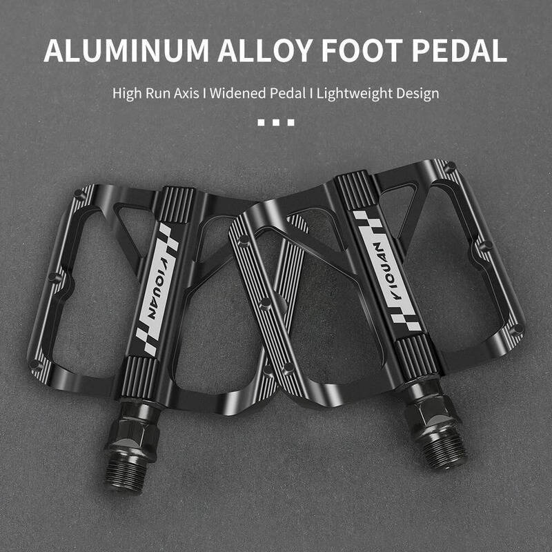 ESLNF Mountain Road Aluminum Alloy Double DU Widened Nail Anti-Slip Pedal Mtb Pedals Bicycle Accessories