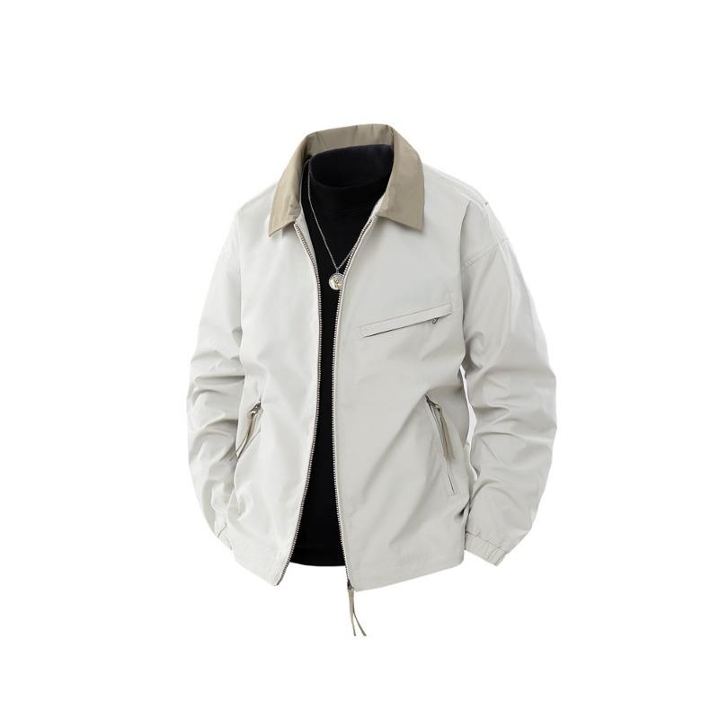 Baseball Collar Jacket Men's Spring and Autumn New Style Handsome Loose Work Jacket Top