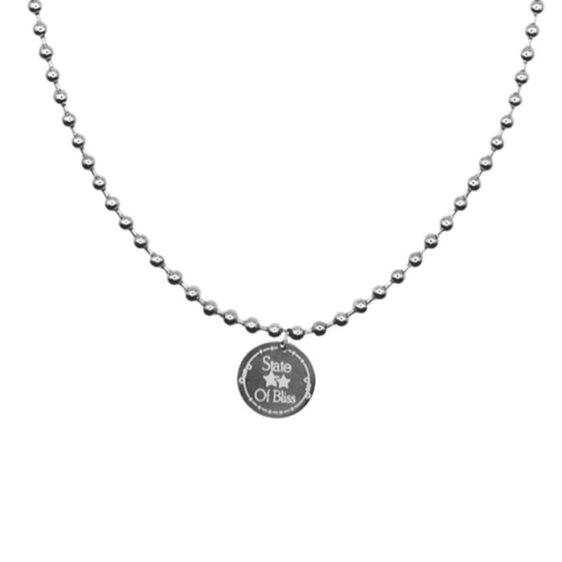 Nff Bliss Coin Necklace-silver