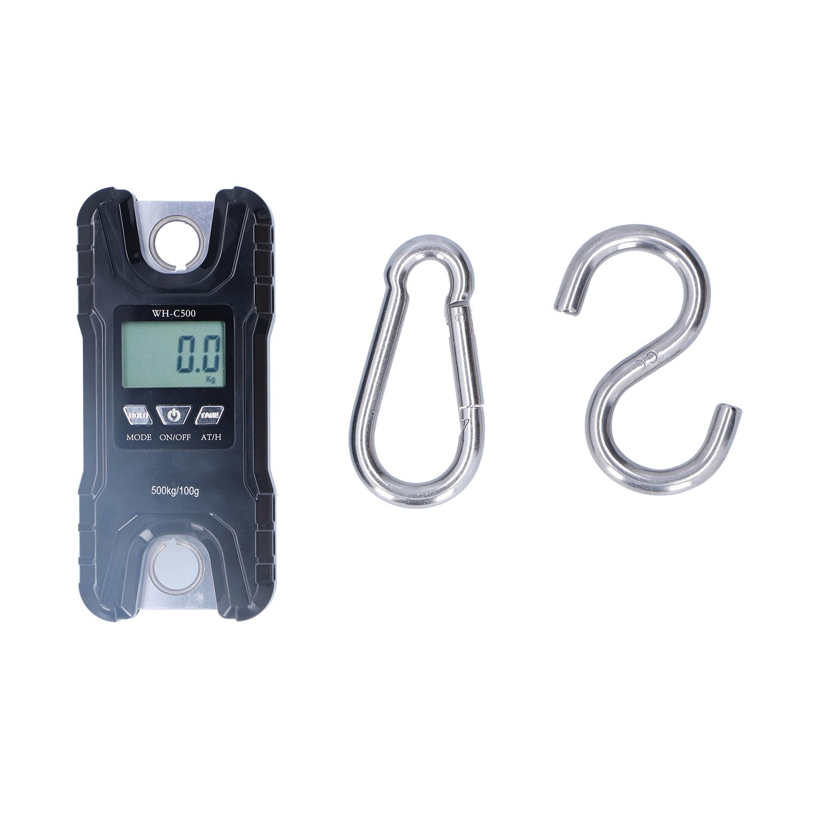 Portable Electronic Hanging Scale LCD Display with ABS Engineering Plastic 500kg