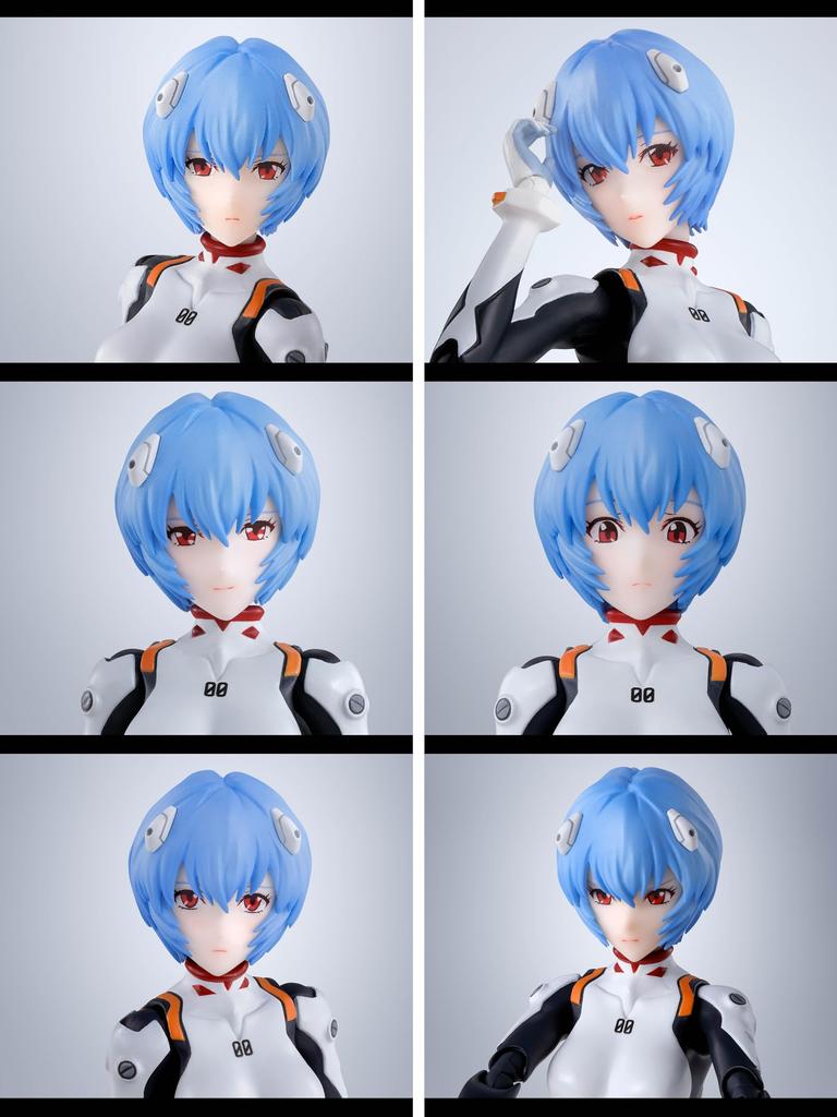 TAMASHII NATIONS New Theatrical Edition Rei Approximately PVC ABS Painted Action Figure S.H.Figuarts Evangelion Ayanami, 135mm, &