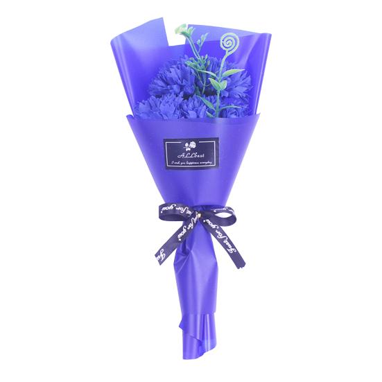 

46086 Головок Искусственная Гвоздика Искусственный Ароматный Цветок Букет Букет Обернутый Ко Дню Святого Валентина Матери Матери 3pcs синий