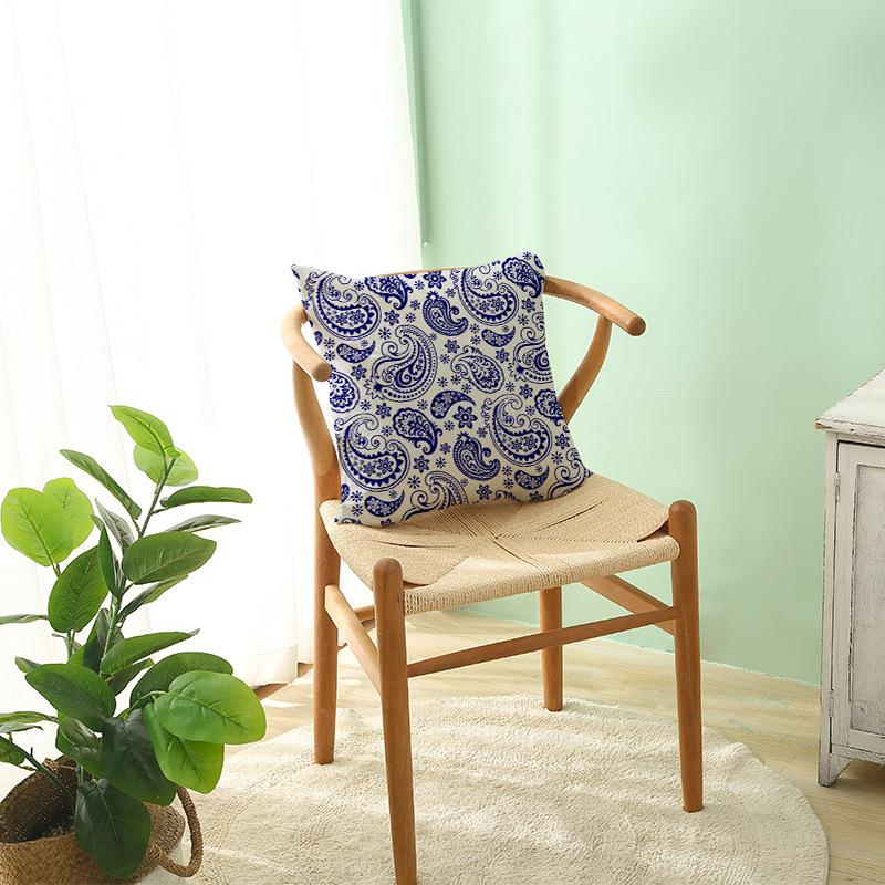 Kombination im Ethno-Stil Polyester Bedruckter Kissenbezug Boho-Stil Kaschmirblume Kissen Lendenkissenbezug