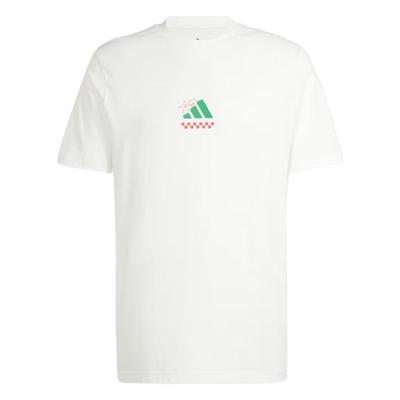 adidas Lounge Pizza Grafisk T-skjorte Herre Topper Off-White JJ4016