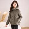 Winter Cotton-padded Jacket Women's Fashion Stand-up Collar Small Cotton-padded Jacket Slim Slimming Down Cotton-padded Jacket