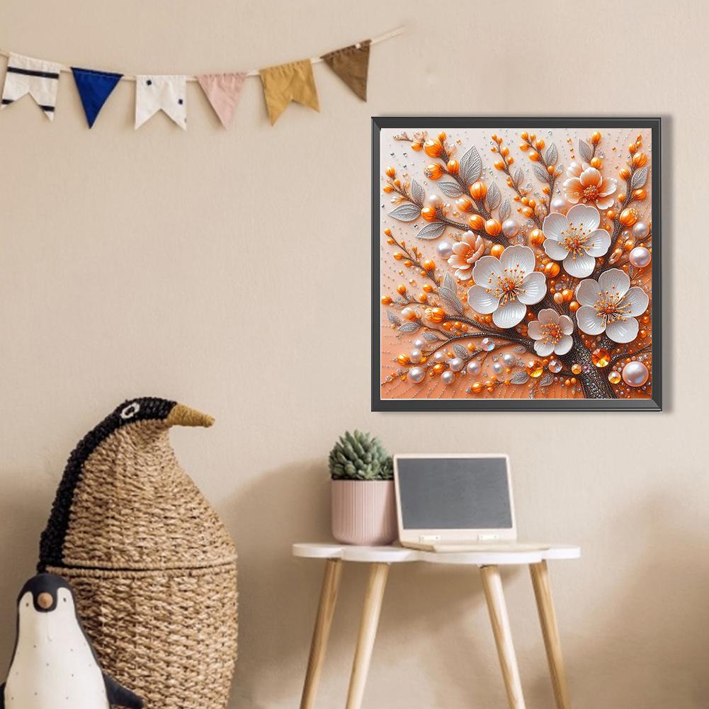 5D DIY Full Round Drill Partial AB Diamond Painting Flower Kit Art Home Decor Children Gifts New Year Gifts Adult Gifts