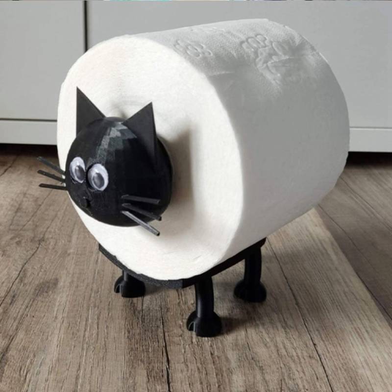Cat Total Appearance Roll Holder Toilet Paper Holder Suitable For Bathroom Set