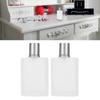 2pcs Empty Glass Perfume Bottle Prevent Leakage Matte Clear Refillable Glass Spray Perfume Bottle 30ml