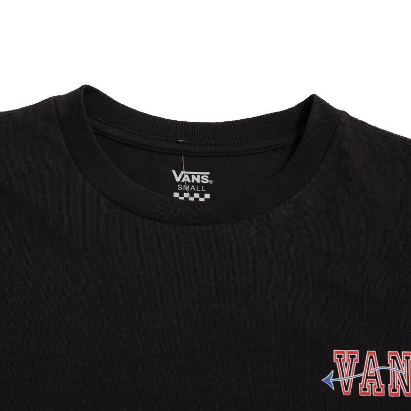 Vans Rainbow Logo Crew Neck Short Sleeve T-Shirt Women Tops Black VN0A54LLBLK