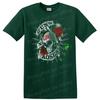 Rose Graphic T Shirt Floral Design Retro Art Music Theme Tee