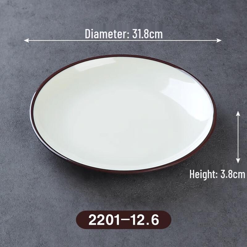 Commercial Round Melamine Dinner Plates