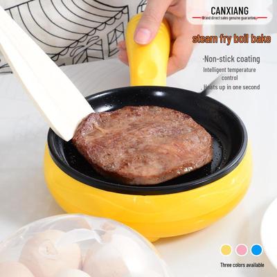Cuiseur à œufs et poêle à frire automatique intelligent avec minuterie - Poêle électrique à double couche pour frire et cuire à la vapeur