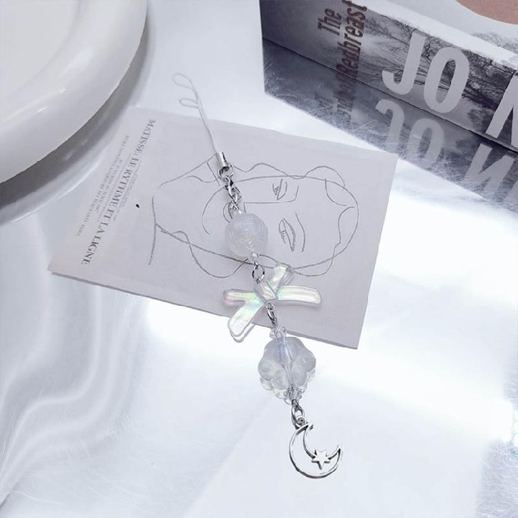 Y2K Phone Chain Cool Girl Sweet Pendant Strap with Star/Bowknot/Butterfly Charm
