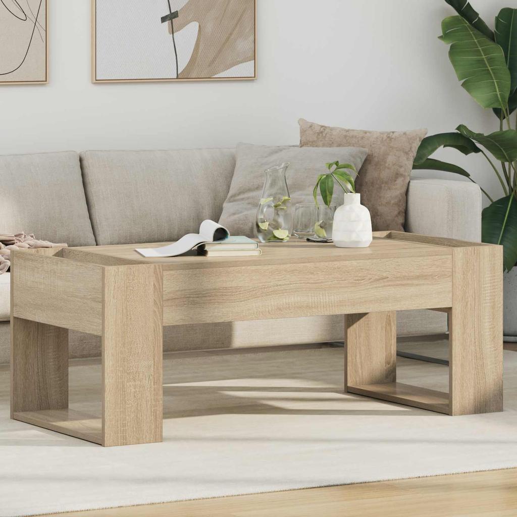 Coffee Table Sonoma Oak 110 X 50 X 41 Cm Engineered Wood