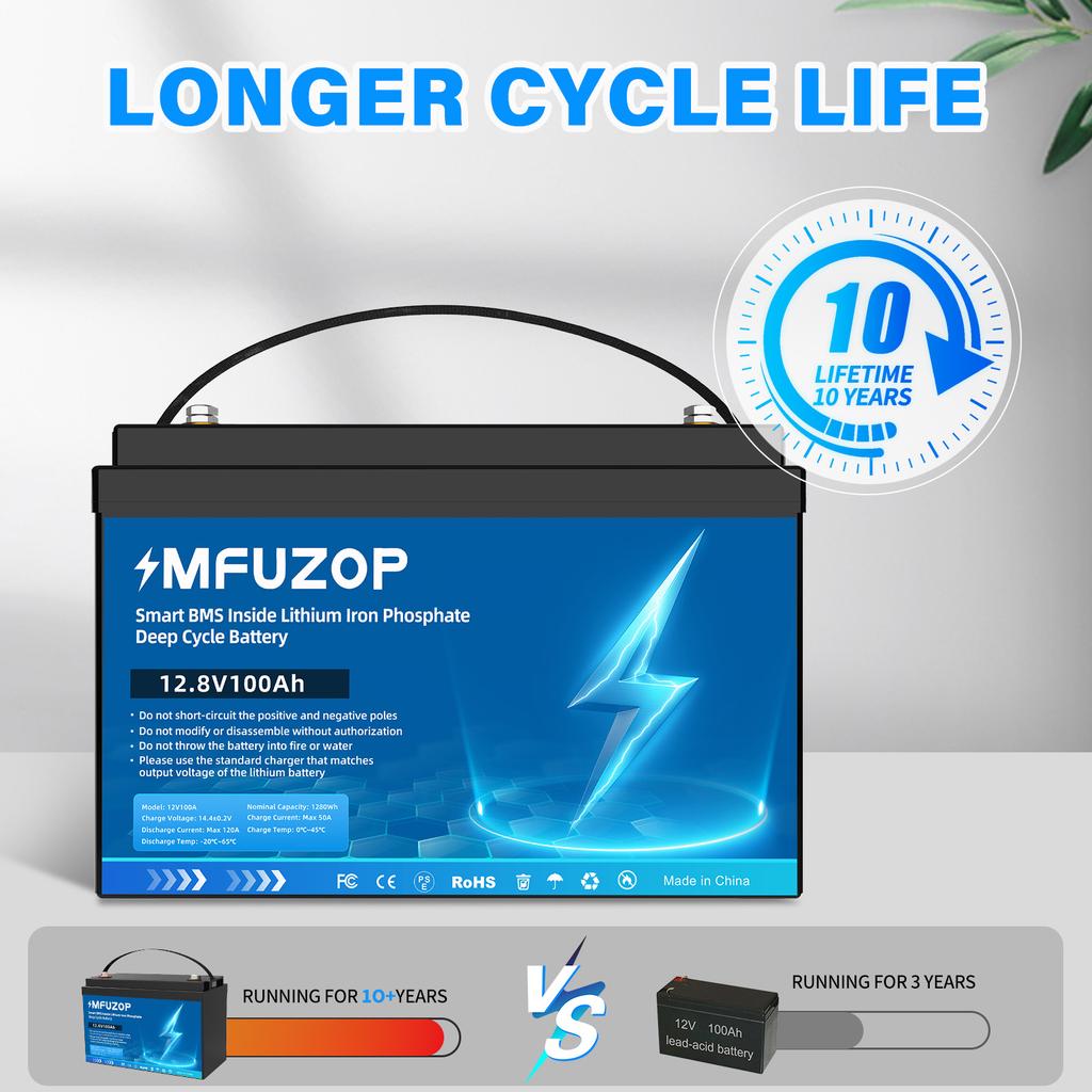 US EU Lager 6000 Zyklen Batterie 12V 24V 100Ah 200Ah Lifepo4 Lithium Batterie Solarenergie mit Smart BMS für Energiespeicherung