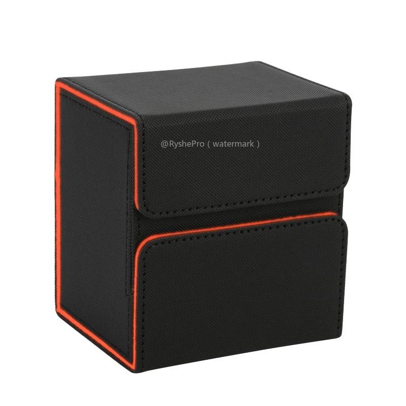 Card Deck Case Holds 100+ with Dice Tray Deck Box Cards Trading Card Storage Box for MTG TCG PTCG Sports Card with 2 Dividers