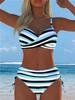 1011 European and American Print Split Two-piece Swimsuit Bikini Flower Series Sexy Beach