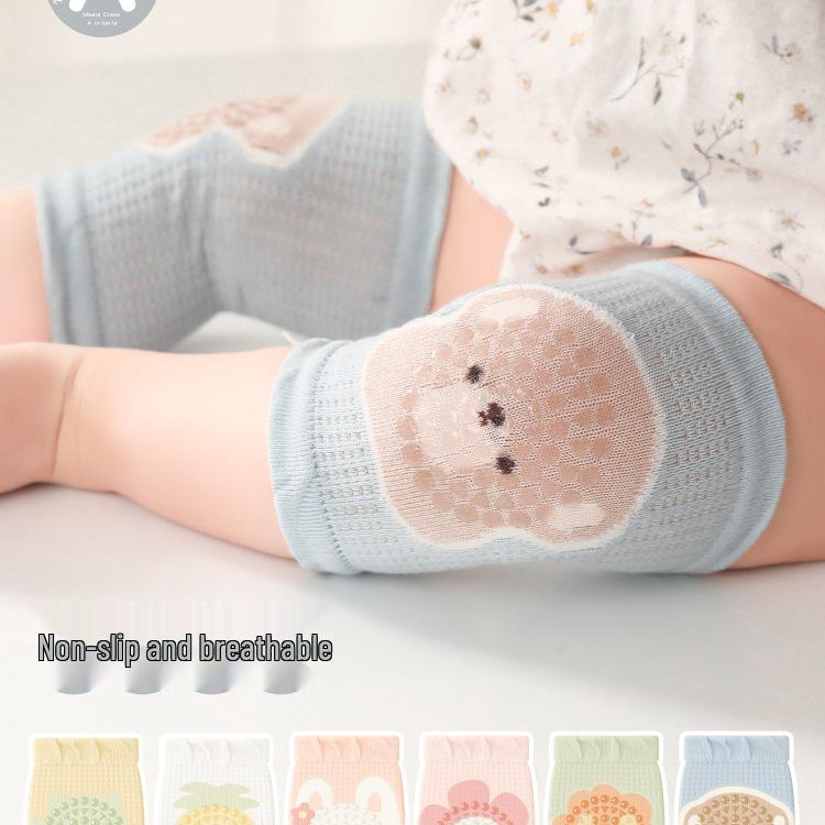 Non-Slip Baby Knee Pads for Crawling & Walking - Summer Thin Style, Anti-Fall Leg Warmers, Comfortable Elbow Pads
