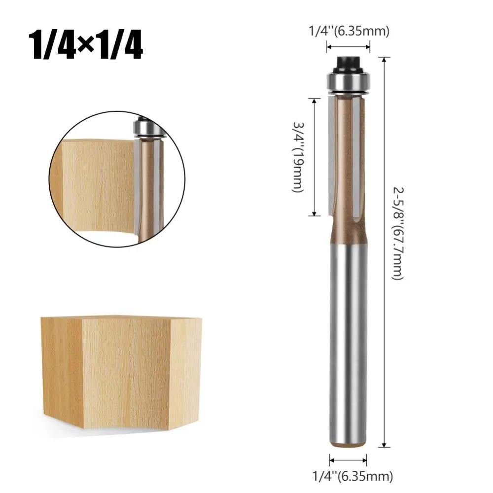 Accessories Universal Flush Trim Bits Professional Top Bearing Flush Trim Router Woodworking Coating Trim Router Bits