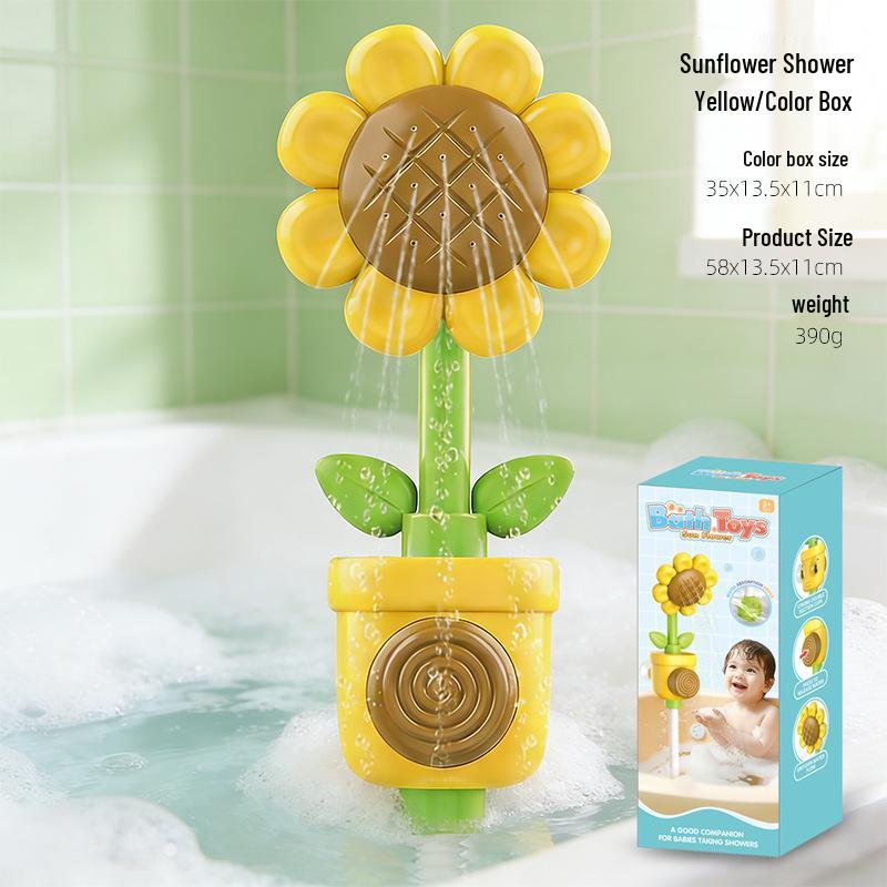 Sunflower Baby Bath Spinner Toy for Kids