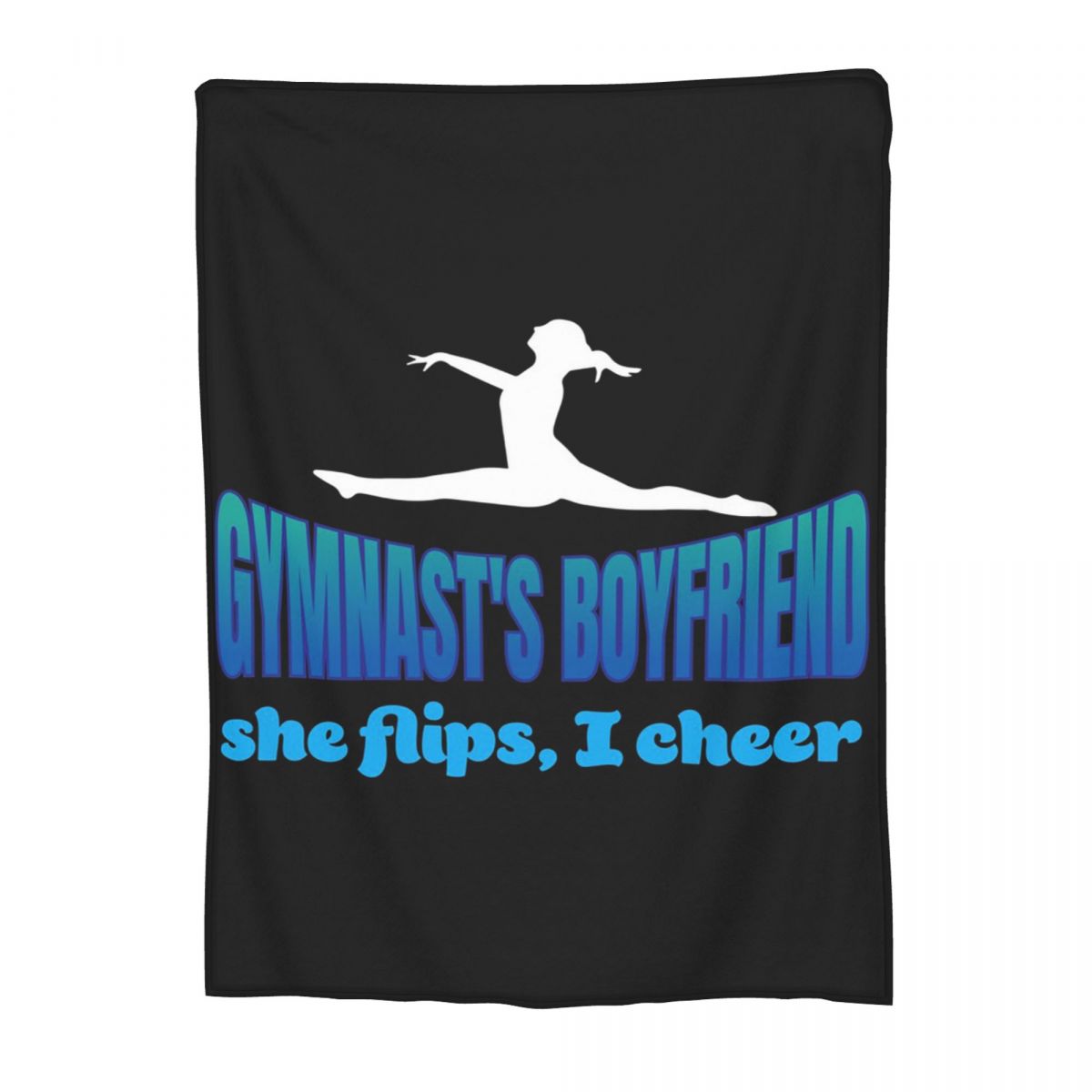 If Gymnastics Was Easy Theyd Call It Football Blanket Throw Blanket Breathable Throw Blankets for Bedroom Throws Bedspread Quilt 80x120cm(31x47inch)