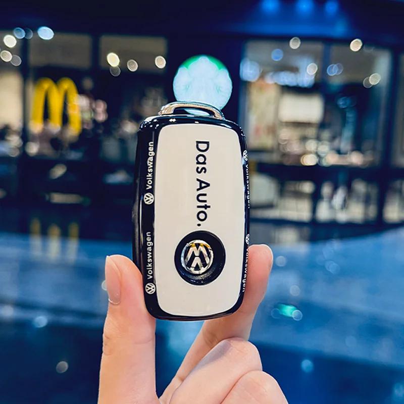 Für VW TPU Auto Schlüsselabdeckung Hülle Schale Fob Für Volkswagen VW Polo Tiguan Golf Jetta Käfer Eos Scirocco Up Transporter Sharan Acc