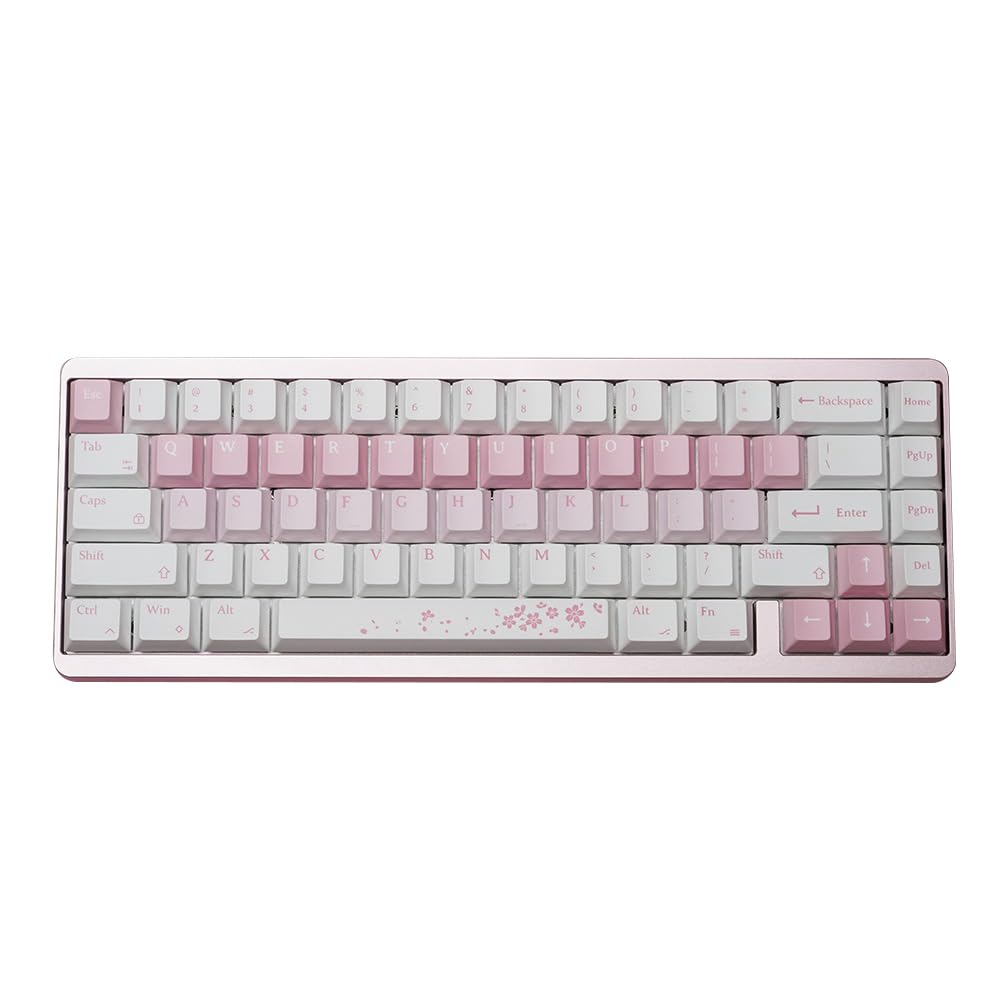 Mechkeys VARMILO Muse65 Gaming CNC Machined Aluminum Alloy Wired Magnetic White Switch Keyboard with Adjustable Triggers for FPS Games Keyboard,