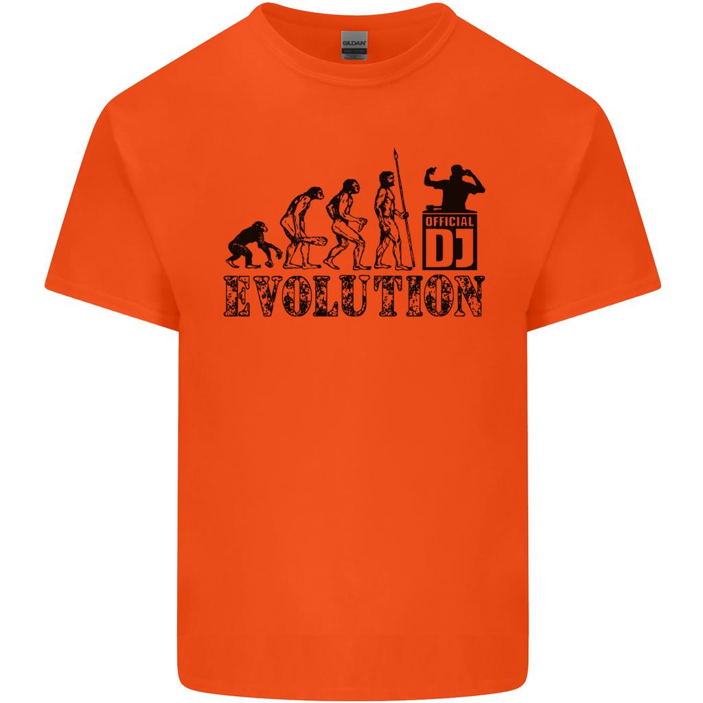 Evolution of a DJ Music DJing Vinyl Decks Unisexs Light Cotton TShirt