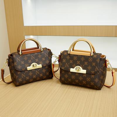 Modna Torebka Damska z Nadrukiem Retro Koreański Styl Mała Kwadratowa Torebka Ins Prosta i Wszechstronna Torebka na Ramię Crossbody