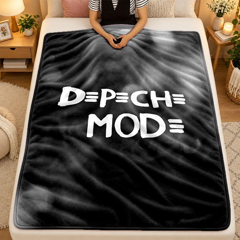 Flannel BlanketDepeche Mode Warm Soft Throw Blanket for Indoor Sofa Bed Living Room Use